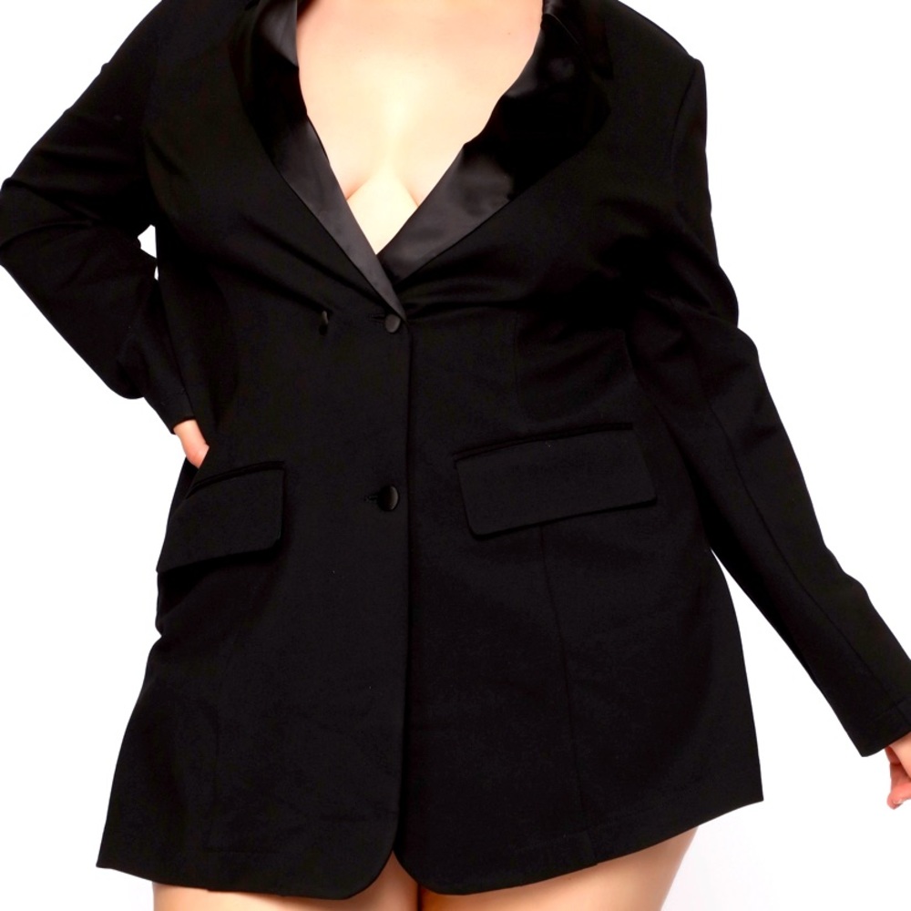 Blazer Romper - Black